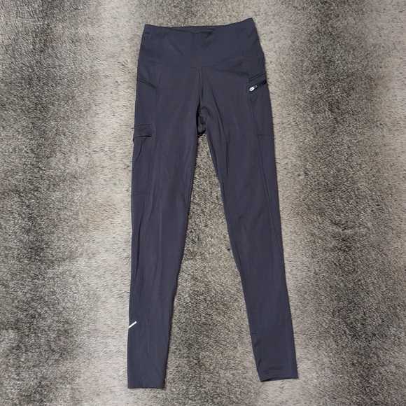 Stio Glide Tech Tight High Rise Grey Purple Women's XS - Picture 1 of 11